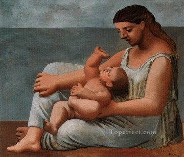 パブロ・ピカソ Painting - 母と子 1921年 パブロ・ピカソ